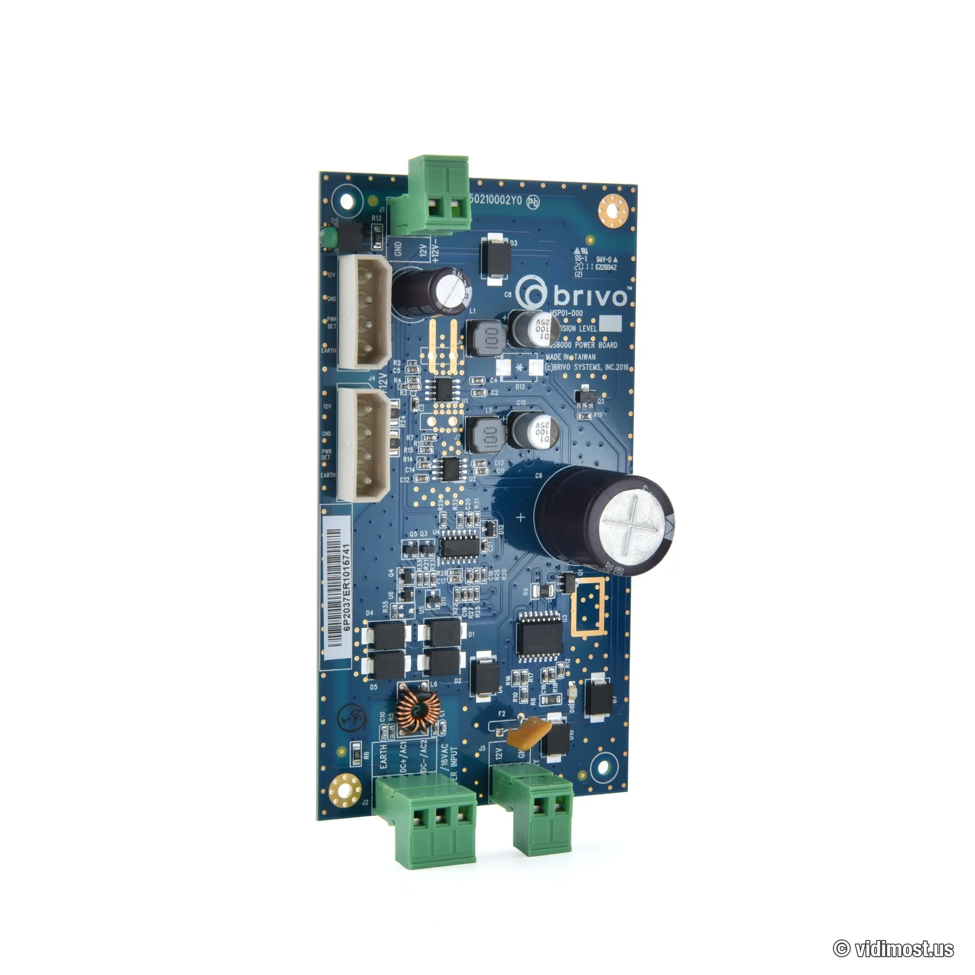 Brivo ACS6000 power supply board — one of the boards that populates the bare expansion chassis